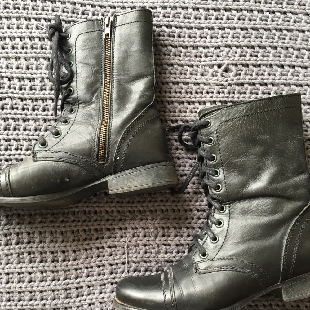 Black Combat boots